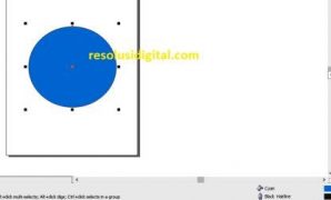 Pilih Fill Color warna cyan
