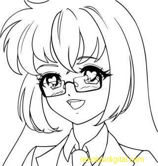 sketsa anime cool21