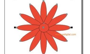 cara membuat bunga di coreldraw61